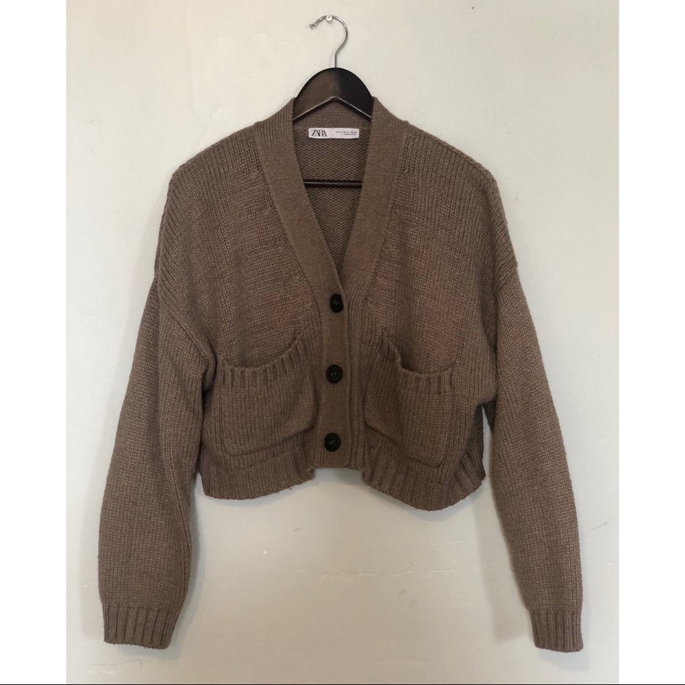 Zara cozy cropped cardigan